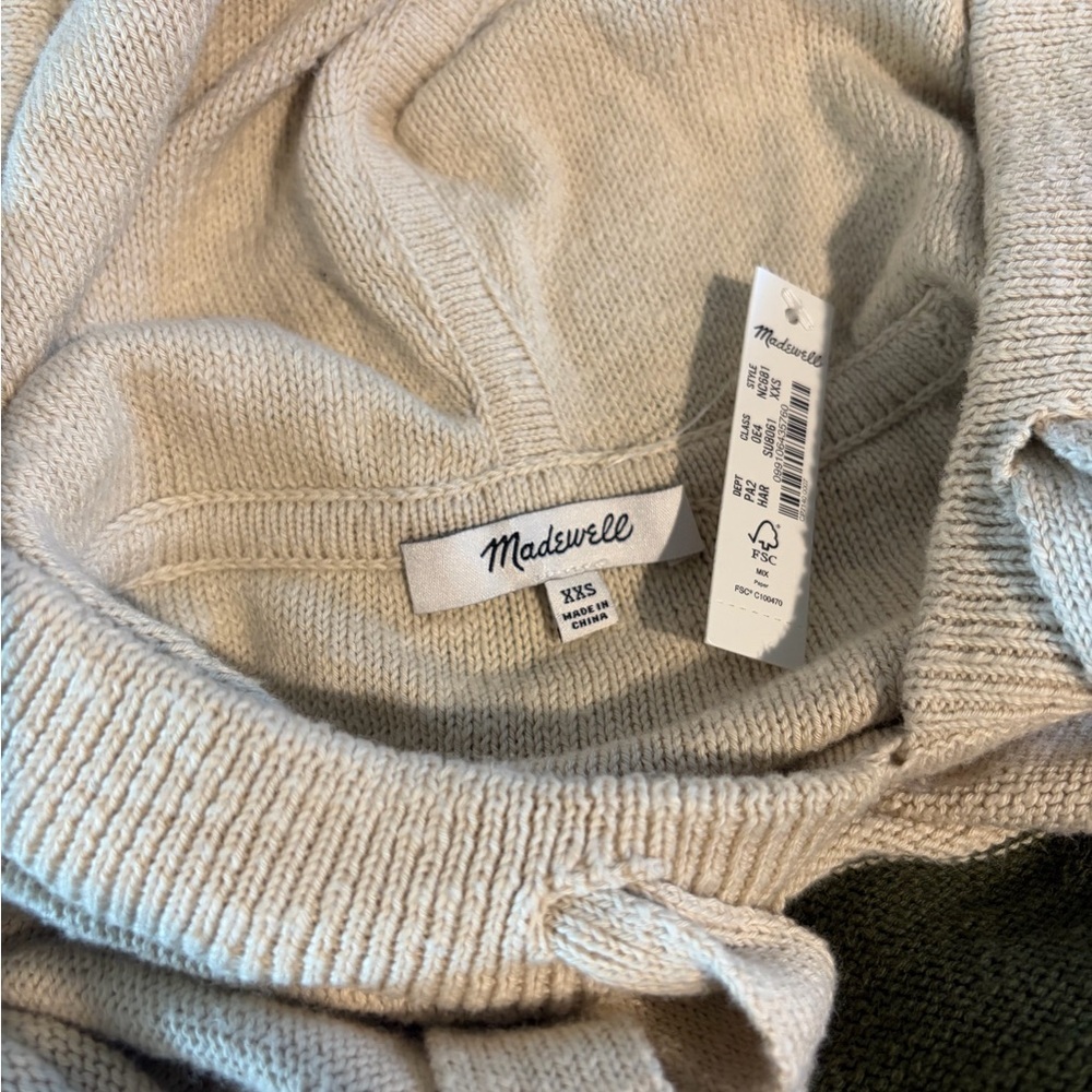 Madewell Clairview Colorblock Hooded Sweater - Picture 7 of 7